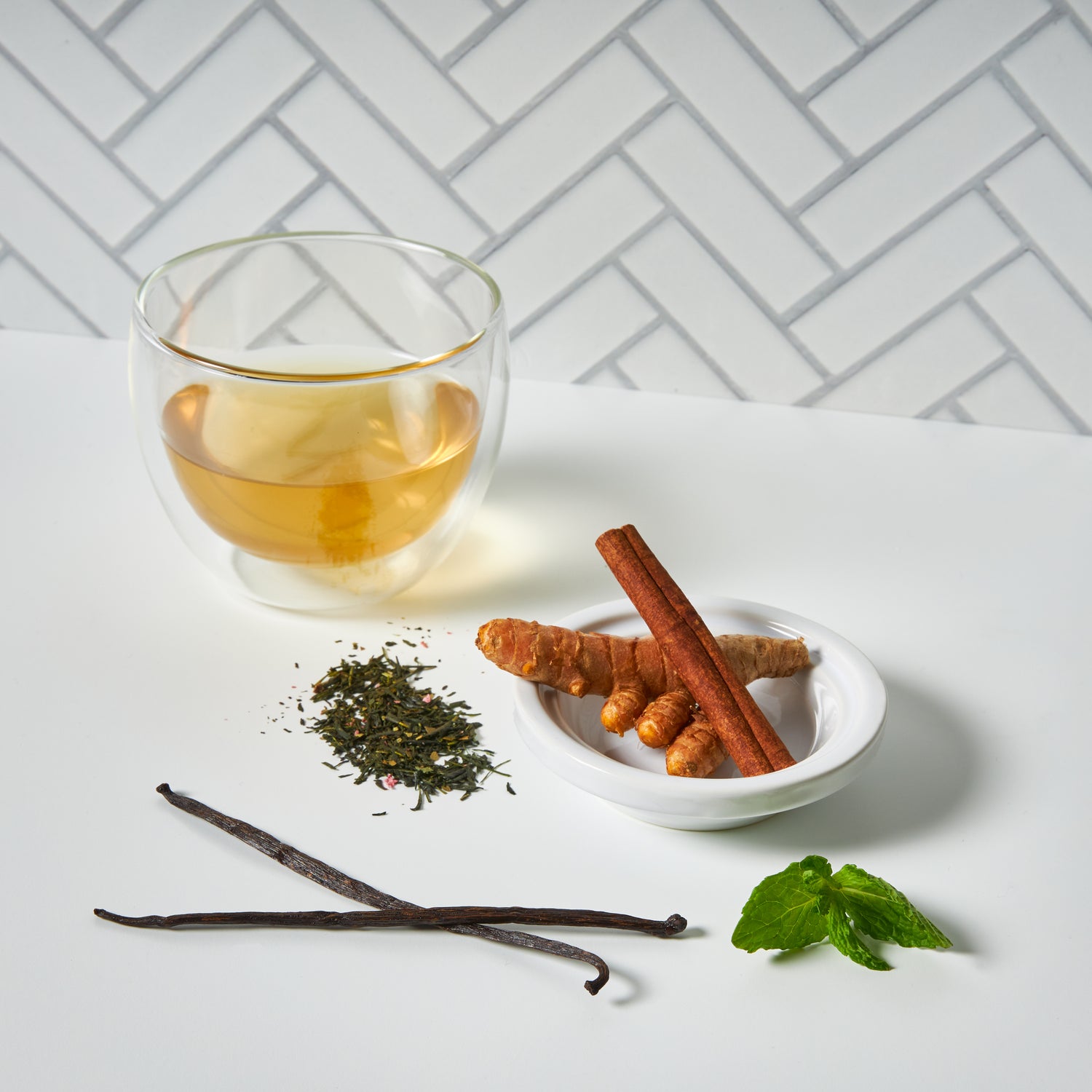 Green Tea Lover Bundle: 3 Organic Green Tea + Tea Strainer