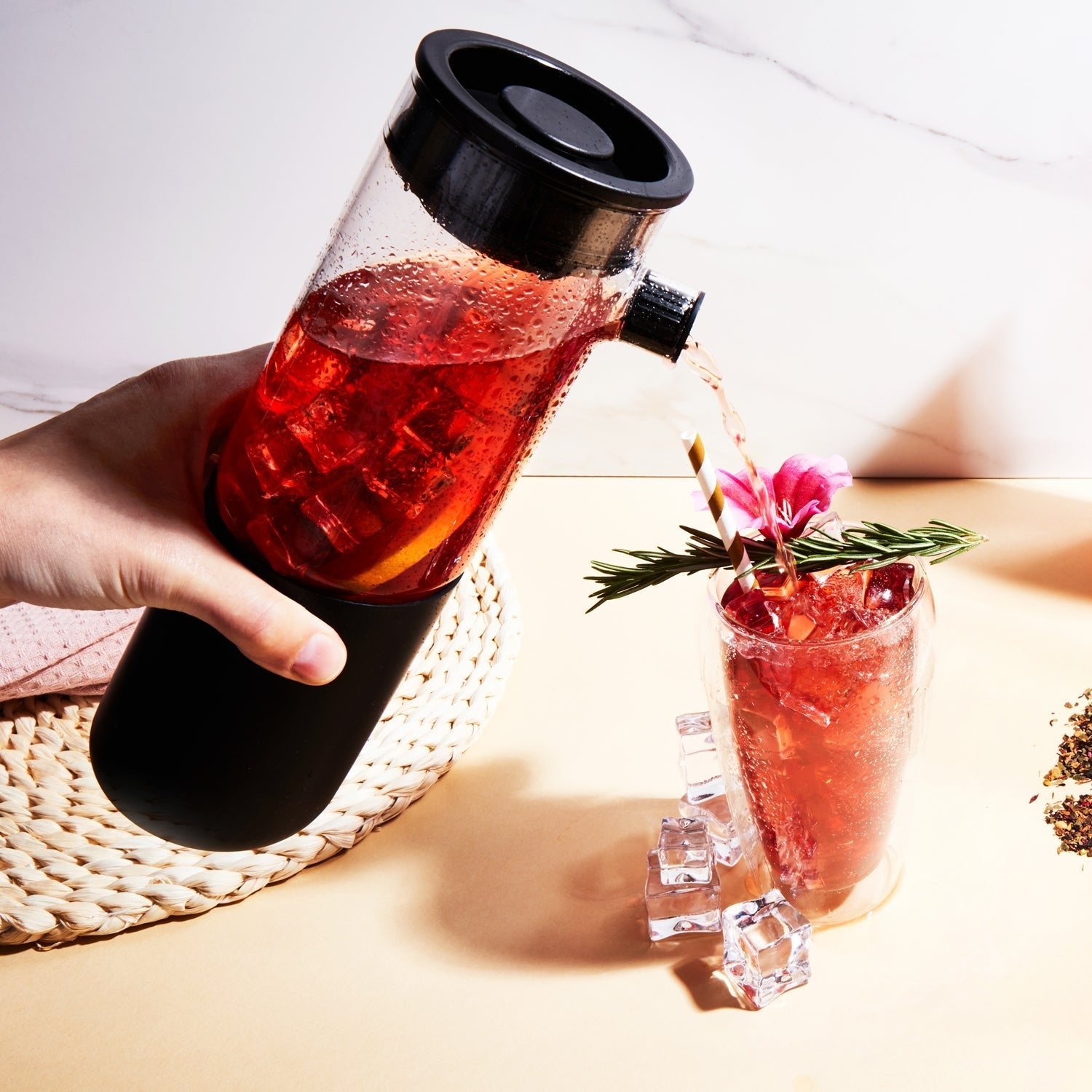 Iced Tea Pitcher with Infuser - Firebelly Tea