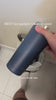 Stop-Infusion Travel Mug in use: steep, press and pour