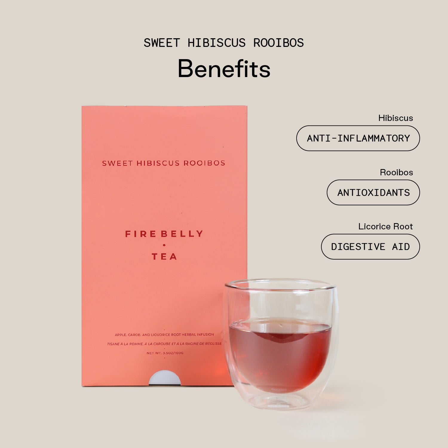 Sweet Hibiscus Rooibos - Firebelly Tea